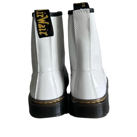 Dr. Martens White Patent Leather Zavala Unisex Boot Size 9  display picture 3